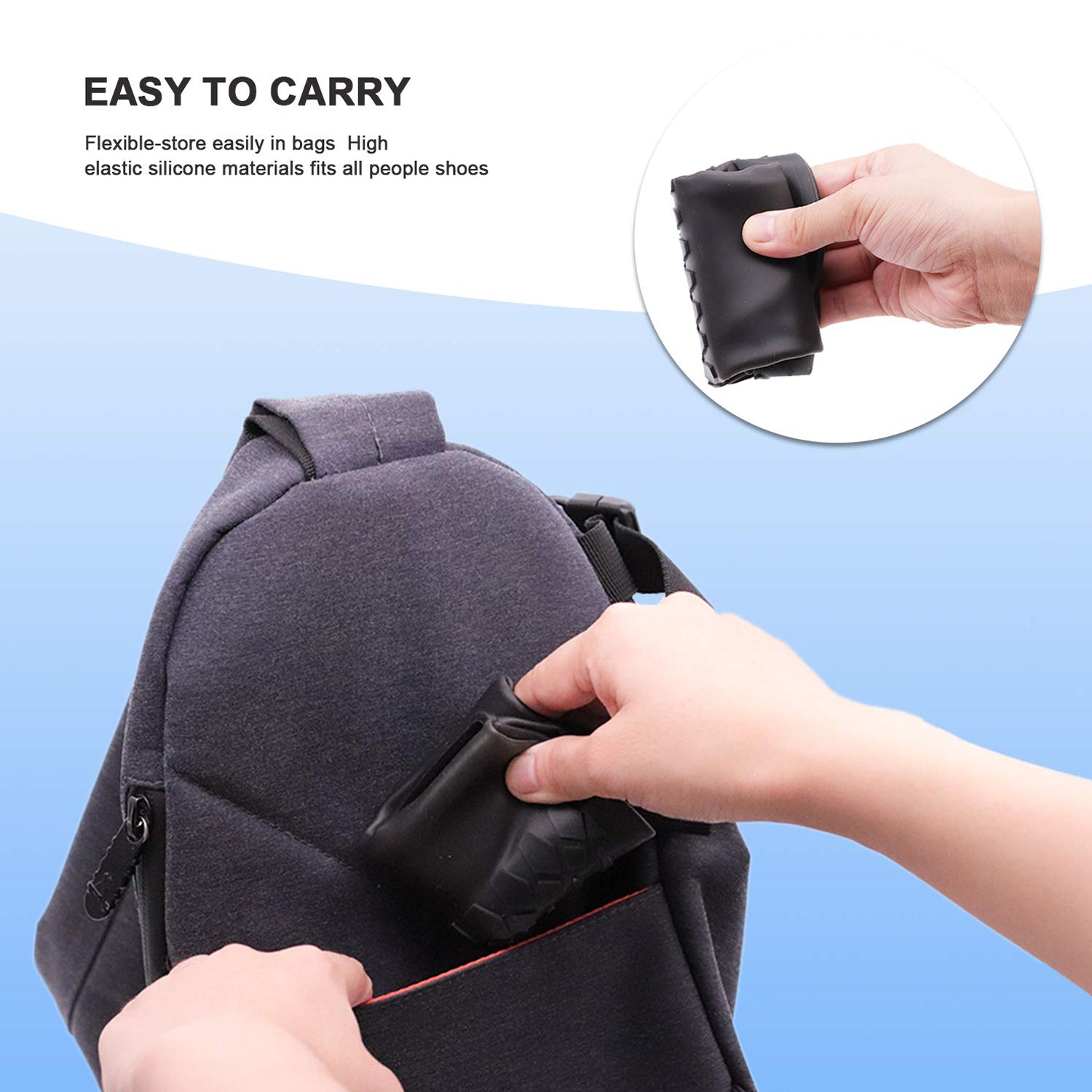 4866 Non-Slip Silicone Rain Reusable Anti skid Waterproof Fordable Boot Shoe Cover ( Large ) 4866 Non-Slip Silicone Rain Reusable Anti skid Waterproof Fordable Boot Shoe Cover ( Large )